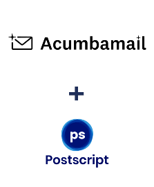 Integration of Acumbamail and Postscript