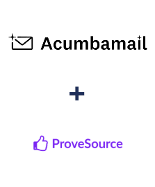 Integration of Acumbamail and ProveSource