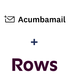 Integration of Acumbamail and Rows