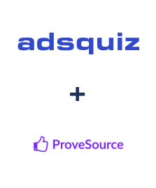 Integration of ADSQuiz and ProveSource