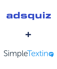 Integration of ADSQuiz and SimpleTexting