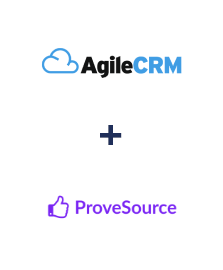 Integration of Agile CRM and ProveSource