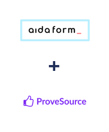 Integration of AidaForm and ProveSource