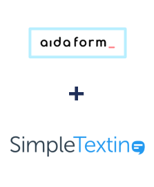 Integration of AidaForm and SimpleTexting