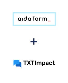 Integration of AidaForm and TXTImpact
