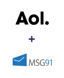 Integration of AOL and MSG91