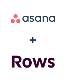 Integration of Asana and Rows