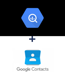 Integration of BigQuery and Google Contacts