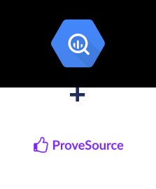 Integration of BigQuery and ProveSource