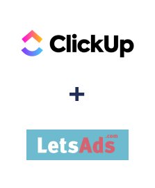 Integration of ClickUp and LetsAds