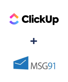 Integration of ClickUp and MSG91