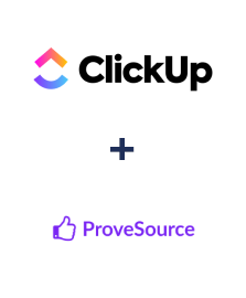Integration of ClickUp and ProveSource