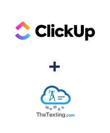 Integration of ClickUp and TheTexting