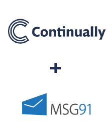 Integration of Continually and MSG91