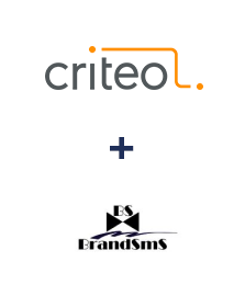 Integration of Criteo and BrandSMS 