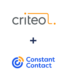 Integration of Criteo and Constant Contact