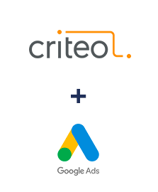 Integration of Criteo and Google Ads