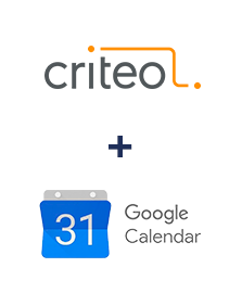 Integration of Criteo and Google Calendar
