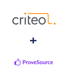 Integration of Criteo and ProveSource