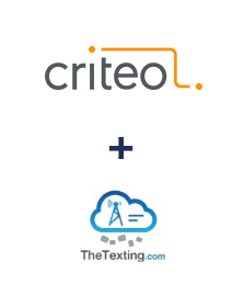 Integration of Criteo and TheTexting