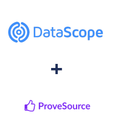 Integration of DataScope Forms and ProveSource