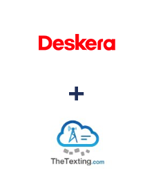 Integration of Deskera CRM and TheTexting