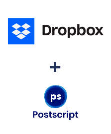 Integration of Dropbox and Postscript