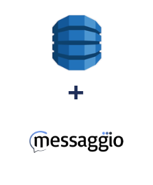 Integration of Amazon DynamoDB and Messaggio