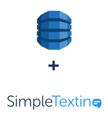 Integration of Amazon DynamoDB and SimpleTexting