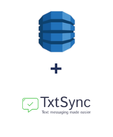 Integration of Amazon DynamoDB and TxtSync