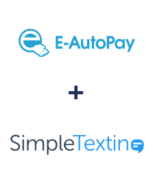 Integration of E-Autopay and SimpleTexting