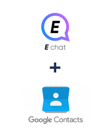 Integration of E-chat and Google Contacts