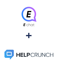 Integration of E-chat and HelpCrunch