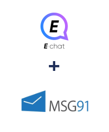 Integration of E-chat and MSG91
