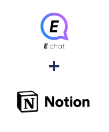Integration of E-chat and Notion