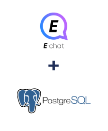 Integration of E-chat and PostgreSQL