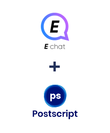 Integration of E-chat and Postscript