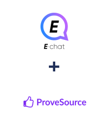 Integration of E-chat and ProveSource