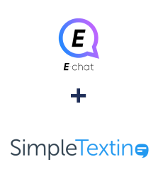 Integration of E-chat and SimpleTexting