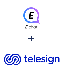 Integration of E-chat and Telesign