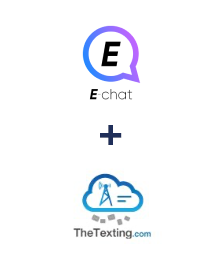 Integration of E-chat and TheTexting