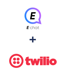 Integration of E-chat and Twilio