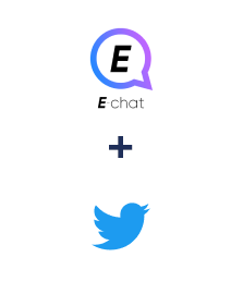 Integration of E-chat and Twitter