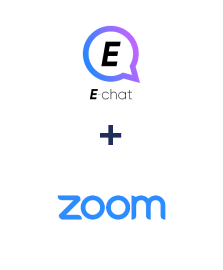 Integration of E-chat and Zoom