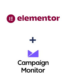 Integration of Elementor and Campaign Monitor