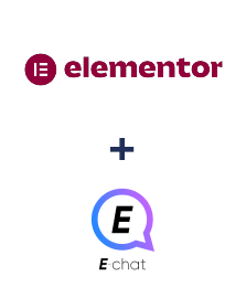 Integration of Elementor and E-chat