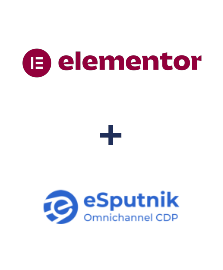 Integration of Elementor and eSputnik