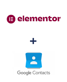 Integration of Elementor and Google Contacts