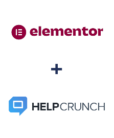 Integration of Elementor and HelpCrunch