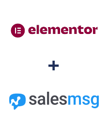 Integration of Elementor and Salesmsg